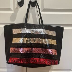 Victorias Secret Carry All Bling Sequin Tote Bag